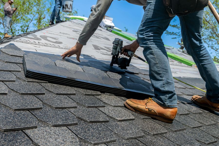 Roof inspection after a storm